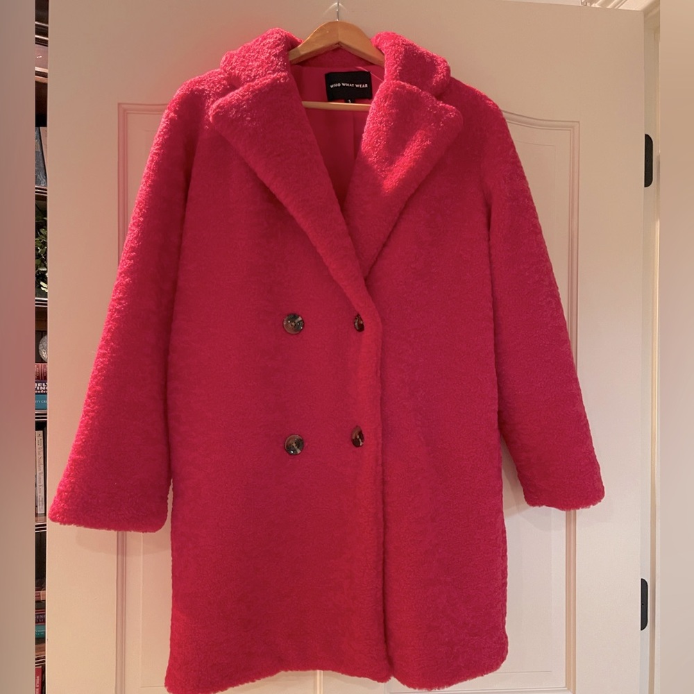 Pink winter coat